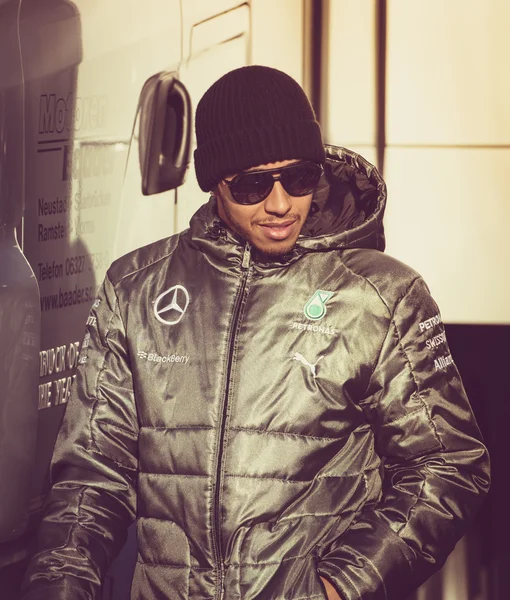 Lewis hamilton 2014 Formuły 1 — Zdjęcie stockowe