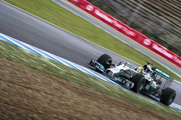 Lewis hamilton 2014 Formuły 1 — Zdjęcie stockowe