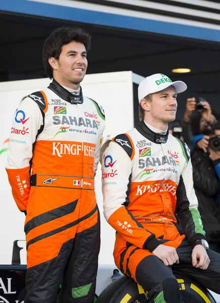 Sergio Perez idealna Nico Hulkenberg — Zdjęcie stockowe