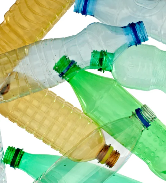 Svuotato usato spazzatura bottiglia ecologia ambiente — Foto Stock