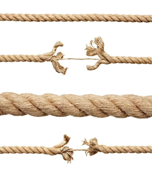 Rope string risk damaged — Stock Photo, Image