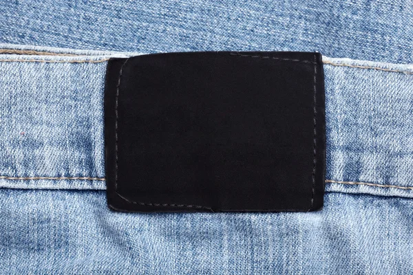 Jeans etikett apperel kläder byxor — Stockfoto