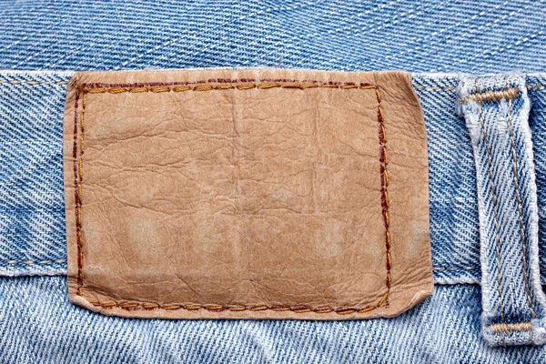 Jeans label apperel kleding broek — Stockfoto