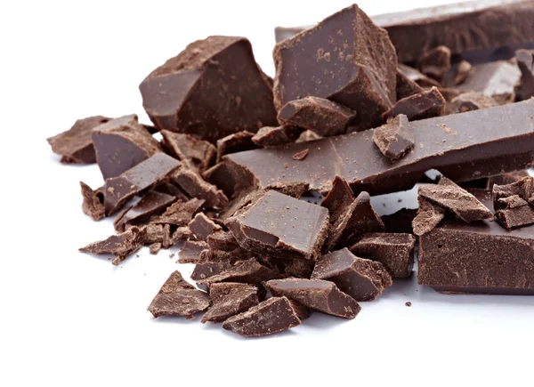 Chocolate dessert pieces sweet food — Stock Photo, Image