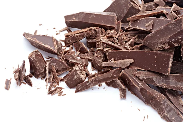 Sobremesa de chocolate Pedaços de comida doce — Fotografia de Stock