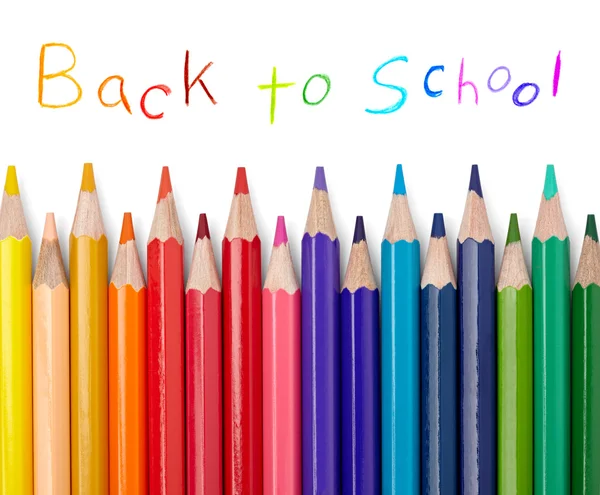Color pencil draw art school educaation — Stock Photo, Image