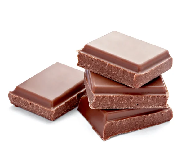 Κομμάτια σοκολάτας επιδόρπιο γλυκά τρόφιμα — Φωτογραφία Αρχείου