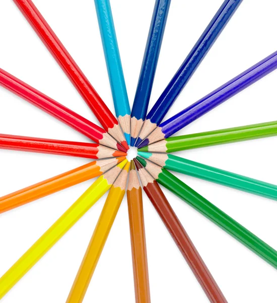 Farbują ołówek rysowanie sztuki szkoły educaation — Zdjęcie stockowe
