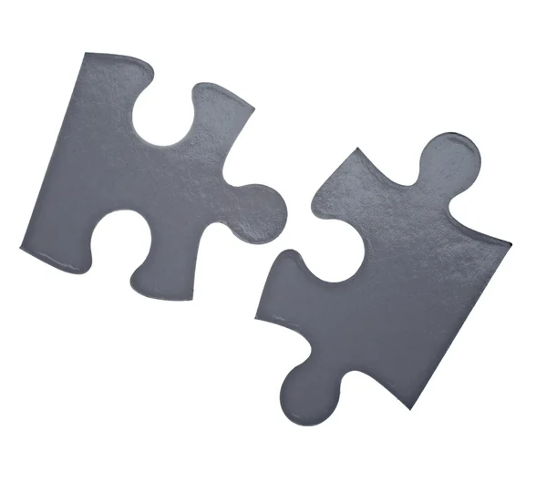 Puzzle game solution teamwork — Stock Photo, Image