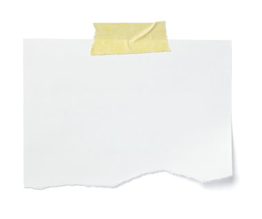 Beyaz not kağıdı ileti etiketi iş