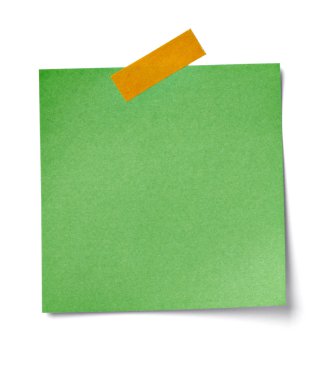 Beyaz not kağıdı ileti etiketi iş