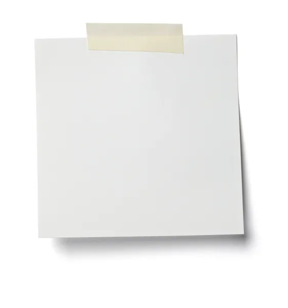 White Note Papier Nachricht Etikett Geschäft — Stockfoto