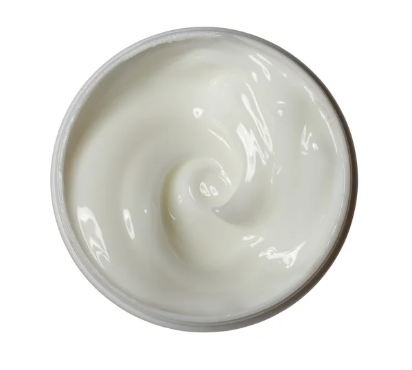 Kosmetyki uroda biały krem — Zdjęcie stockowe