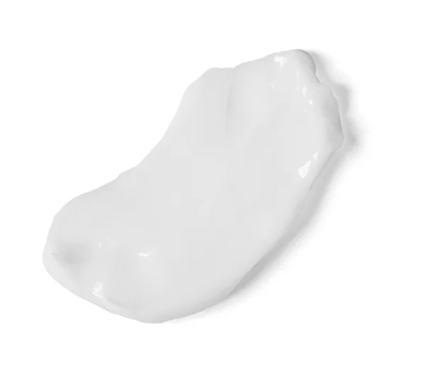White beauty cream stroke cosmetics — Stock Photo, Image