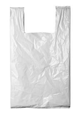 Beyaz plastik torba