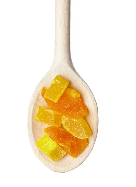 Dried fruits mango and pineapple food — Stock Photo, Image