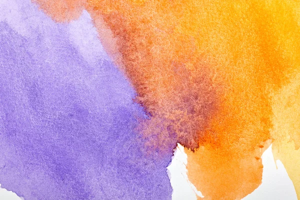 Pinceladas de cor arte pintura aquarela — Fotografia de Stock