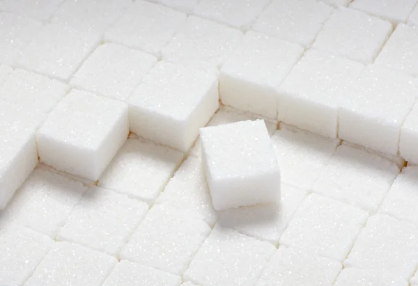 Kostki cukru słodkie żywności — Zdjęcie stockowe
