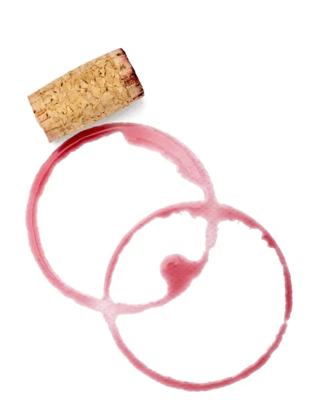 Alcohol drink wine stain liquid cork opener — Stock Photo, Image