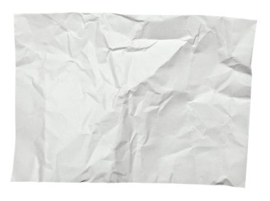 Beyaz buruşuk not kağıdı