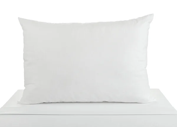 Sängkläder lakan och kudde sova säng — Stockfoto