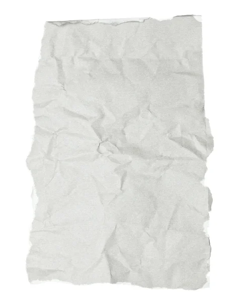 White crumpled note paper — Stock Photo, Image