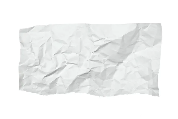 Bílý zmačkaný papír — Stock fotografie