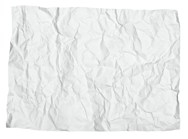 Papel blanco arrugado — Foto de Stock