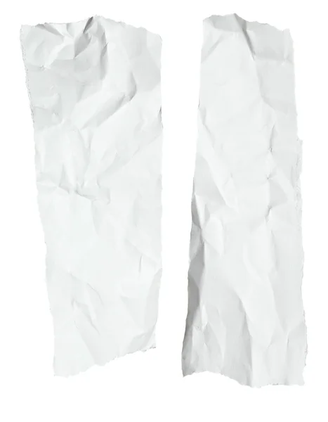 White crumpled note paper — Stock Photo, Image