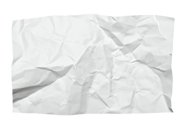 White crumpled note paper — Stock Photo, Image