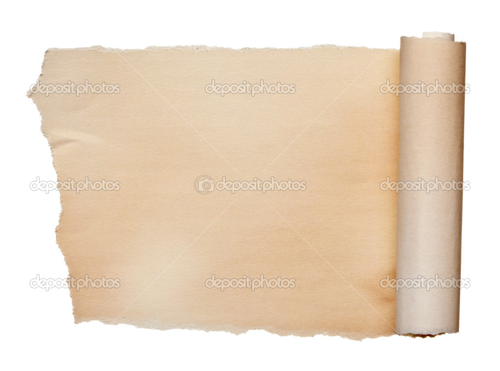 White crumpled curled scroll note paper ??? Stock Photo ?? PicsFive 13697874