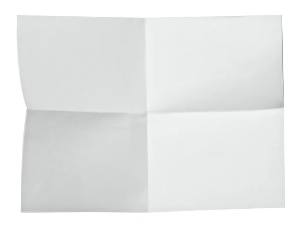 Papel de nota branco amassado — Fotografia de Stock