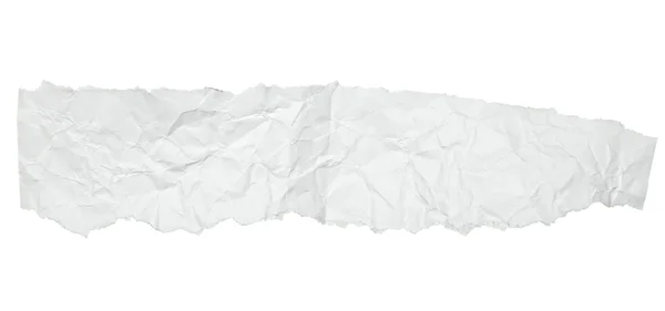 Papel de nota branco amassado — Fotografia de Stock