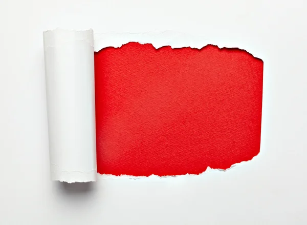 Blanco arrugado papel de nota de desplazamiento rizado —  Fotos de Stock