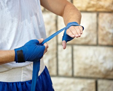 Boks bandaj eller spor mücadele mücadele