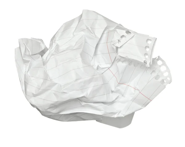 Paper ball crumpled garbage frustration — Stock Photo, Image