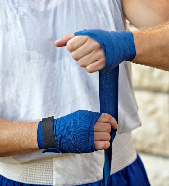 boxing bandage hands sport fight combat