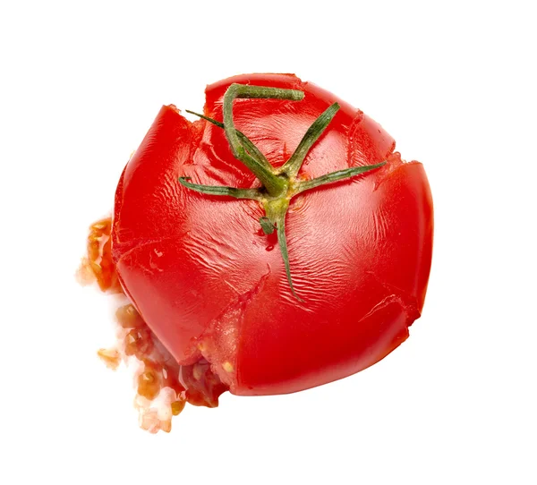 Stänkte utsprutande tomat vegetabilisk mat — Stockfoto