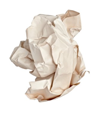 Kağıt topu buruşuk çöp hayal kırıklığı