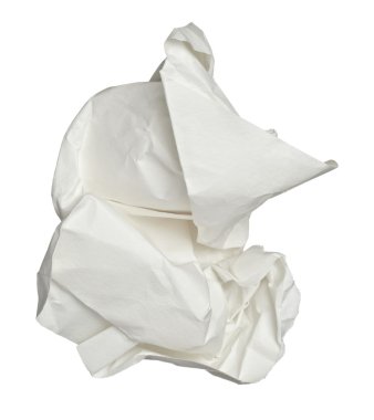 Kağıt topu buruşuk çöp hayal kırıklığı