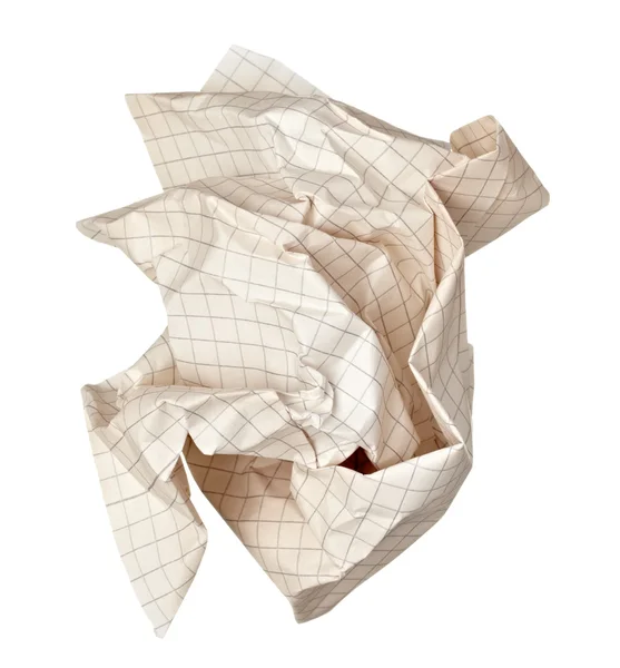 Paper ball crumpled garbage frustration — Stock Photo, Image