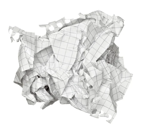 Papierkugel zerknüllte Müll-Frustration — Stockfoto