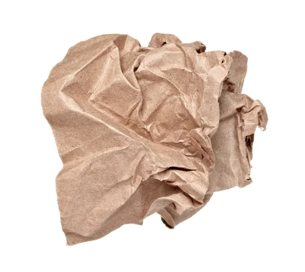 Паперовий м'яч зім'ятий розчарування сміття — стокове фото