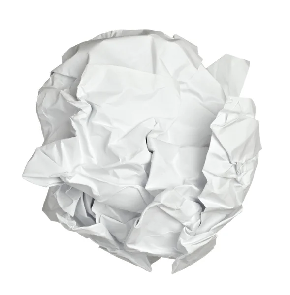 Paper ball crumpled garbage frustration — Stock Photo, Image