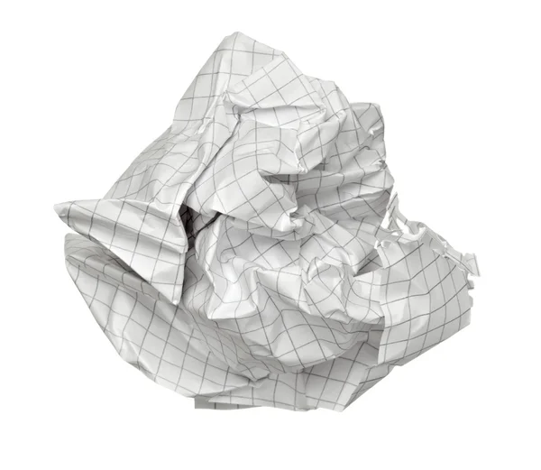 Papier bal verfrommeld vuilnis frustratie — Stockfoto