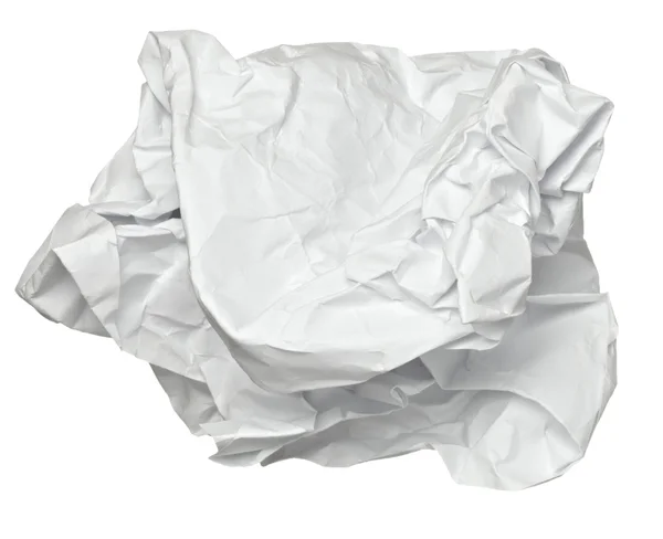 Piłka zmięty papier śmieci frustracji — Zdjęcie stockowe