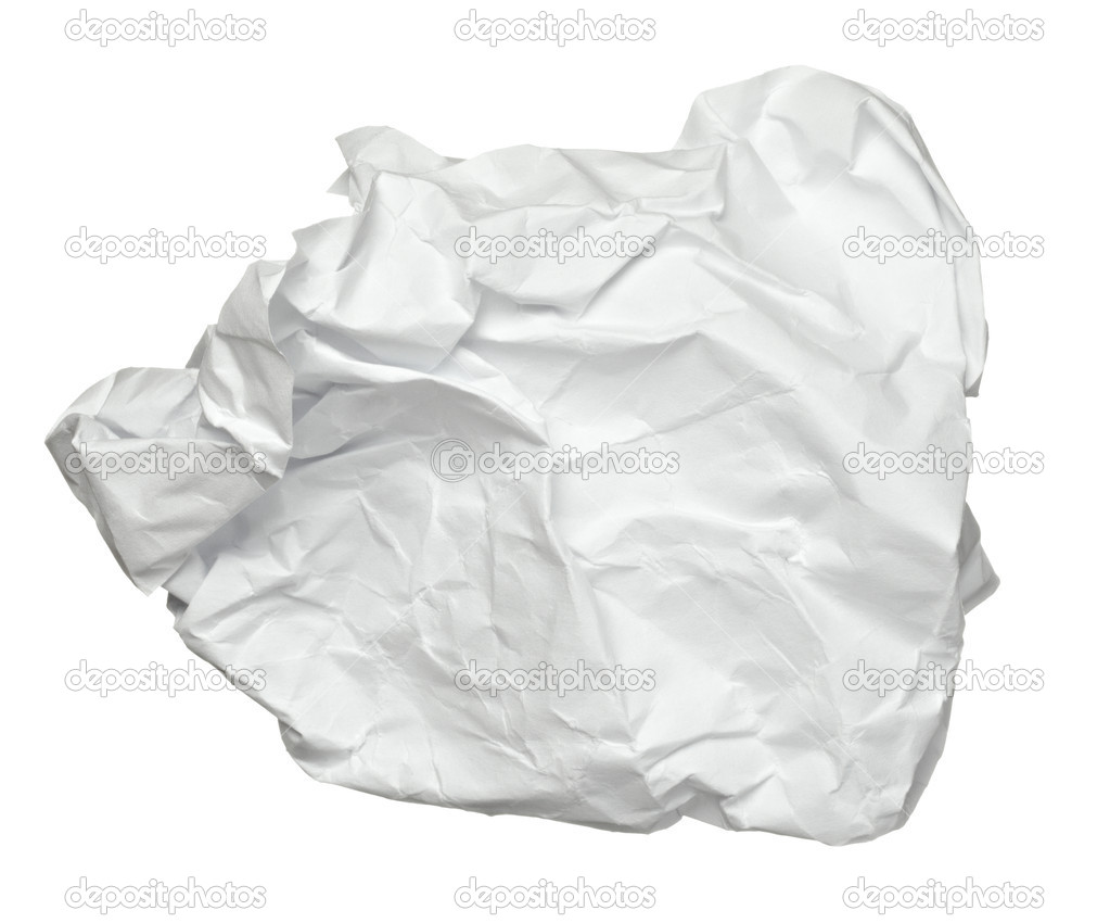 Paper ball crumpled garbage frustration — Stock Photo © PicsFive 13725726