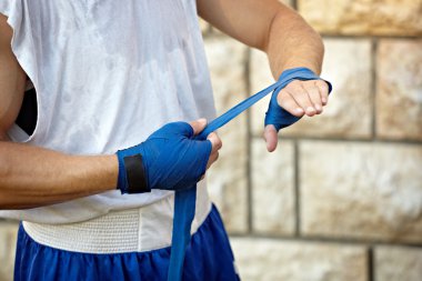 Boks bandaj eller spor mücadele mücadele