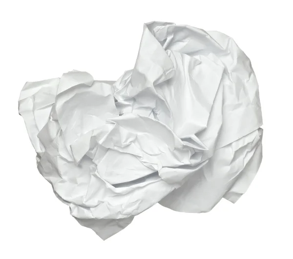 Papírové koule zmačkaný odpadky frustrace — Stock fotografie