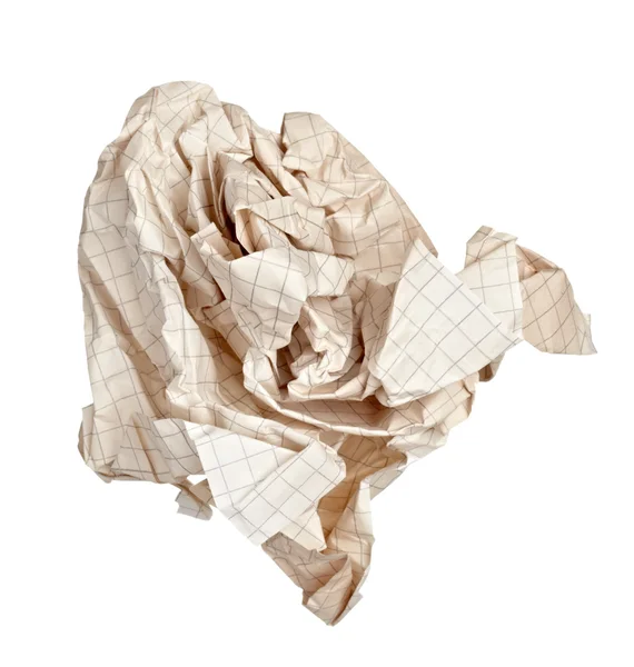 Kağıt topu buruşuk çöp hayal kırıklığı — Stok fotoğraf